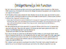 {WidgetName}.js link Function
